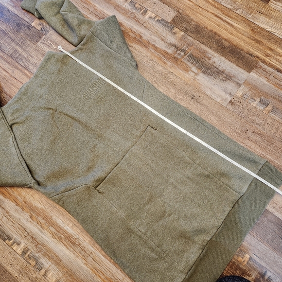 Long Green Gymshark Mock Neck Sweatshirt - Picture 8 of 9